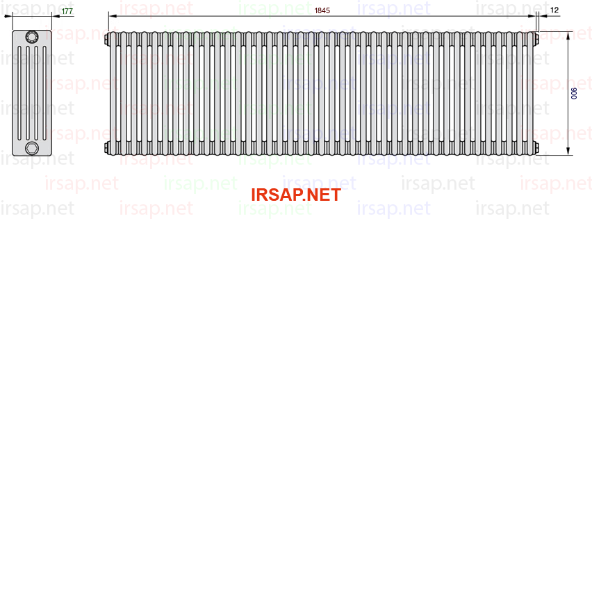 Радиатор IRSAP Tesi 50900/41 T12 CL 01